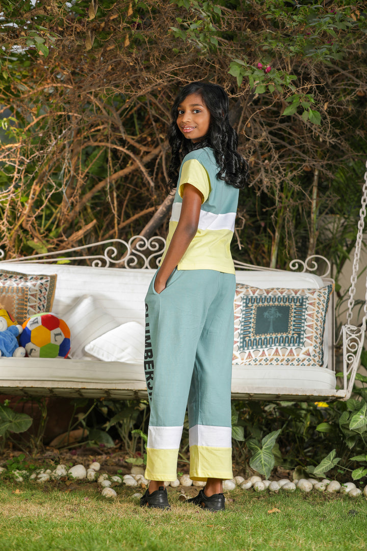 Lime Lullaby Top And Bottom Set For Girls