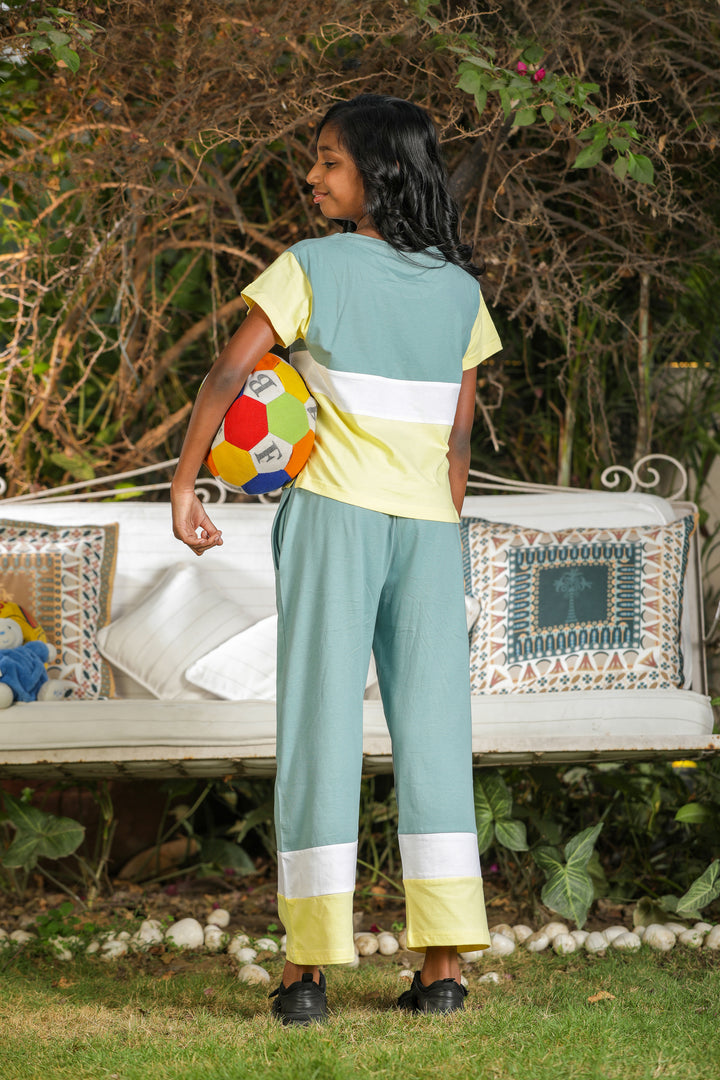 Lime Lullaby Top And Bottom Set For Girls