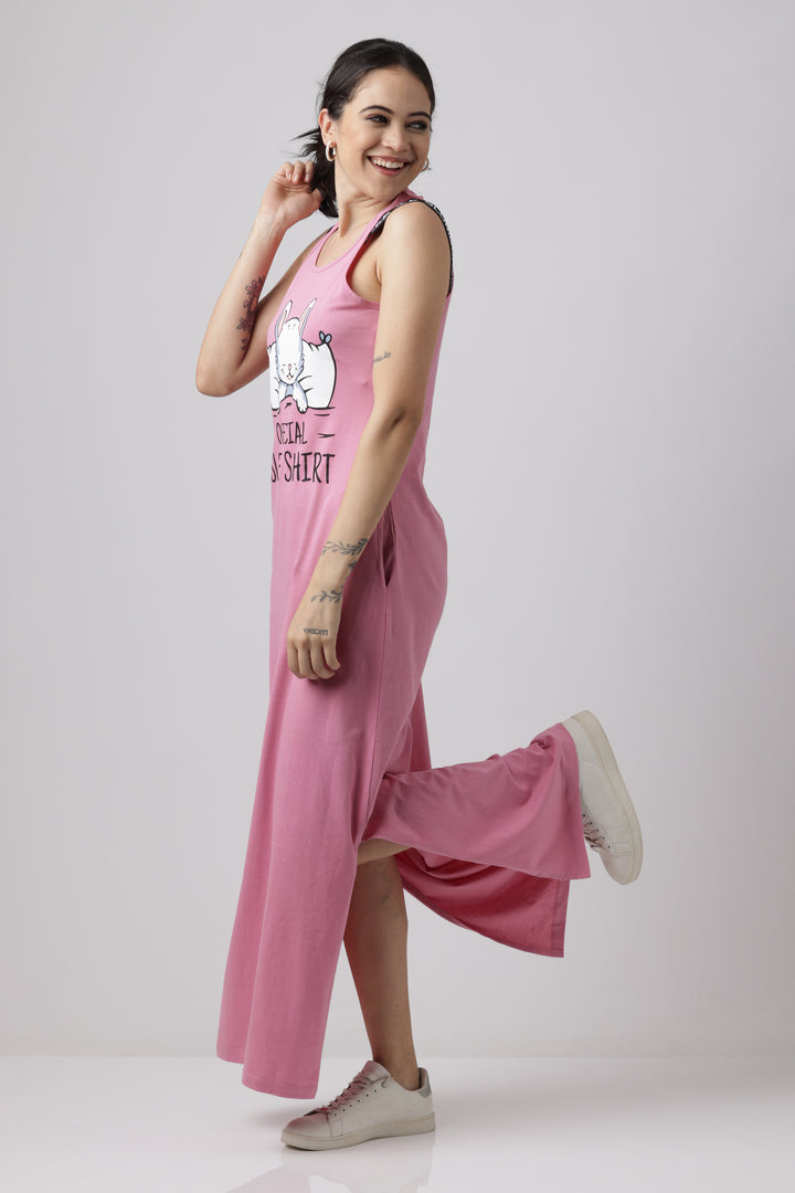Cashmere Rose Sporty Luxe loungewear dress For Women