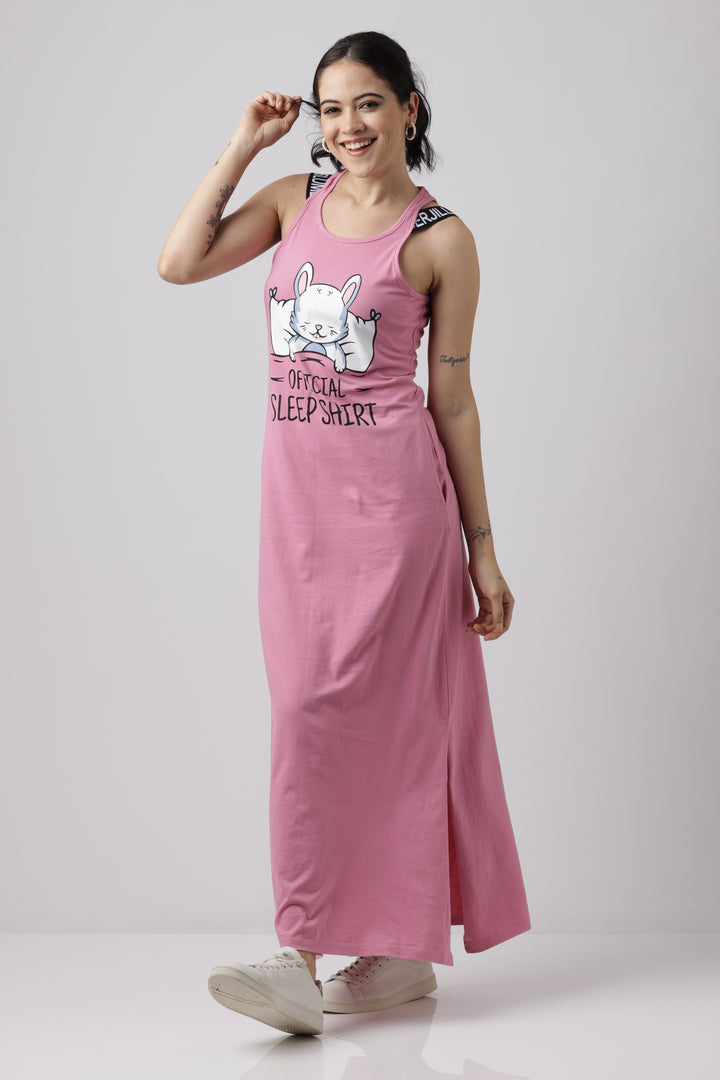 Cashmere Rose Sporty Luxe loungewear dress For Women