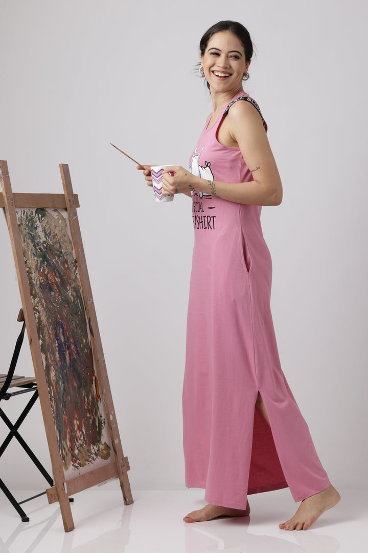 Cashmere Rose Sporty Luxe loungewear dress For Women