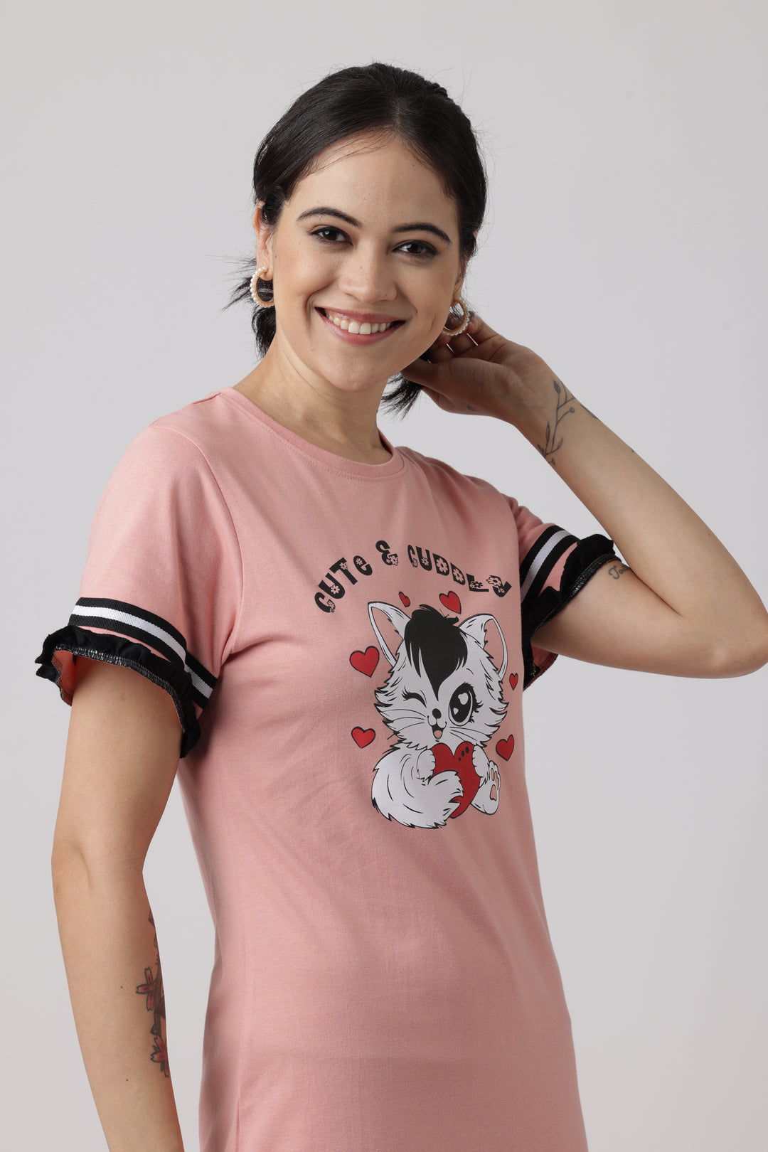 Snooze Style Dress Rose Tan Comfortable Night dress