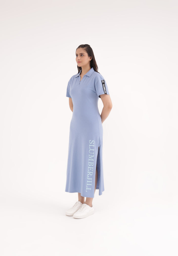 Blue Haze  TravelEase Polo Dress