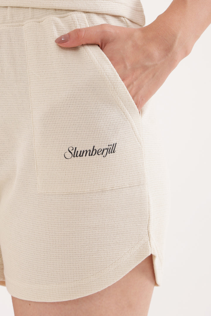 Fosted Glow Waffle Knit Walk & Snooze Set