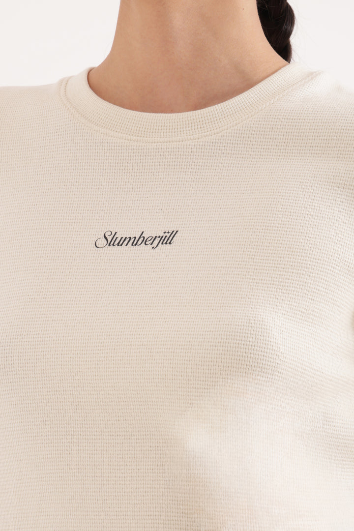 Fosted Glow Waffle Knit Walk & Snooze Set