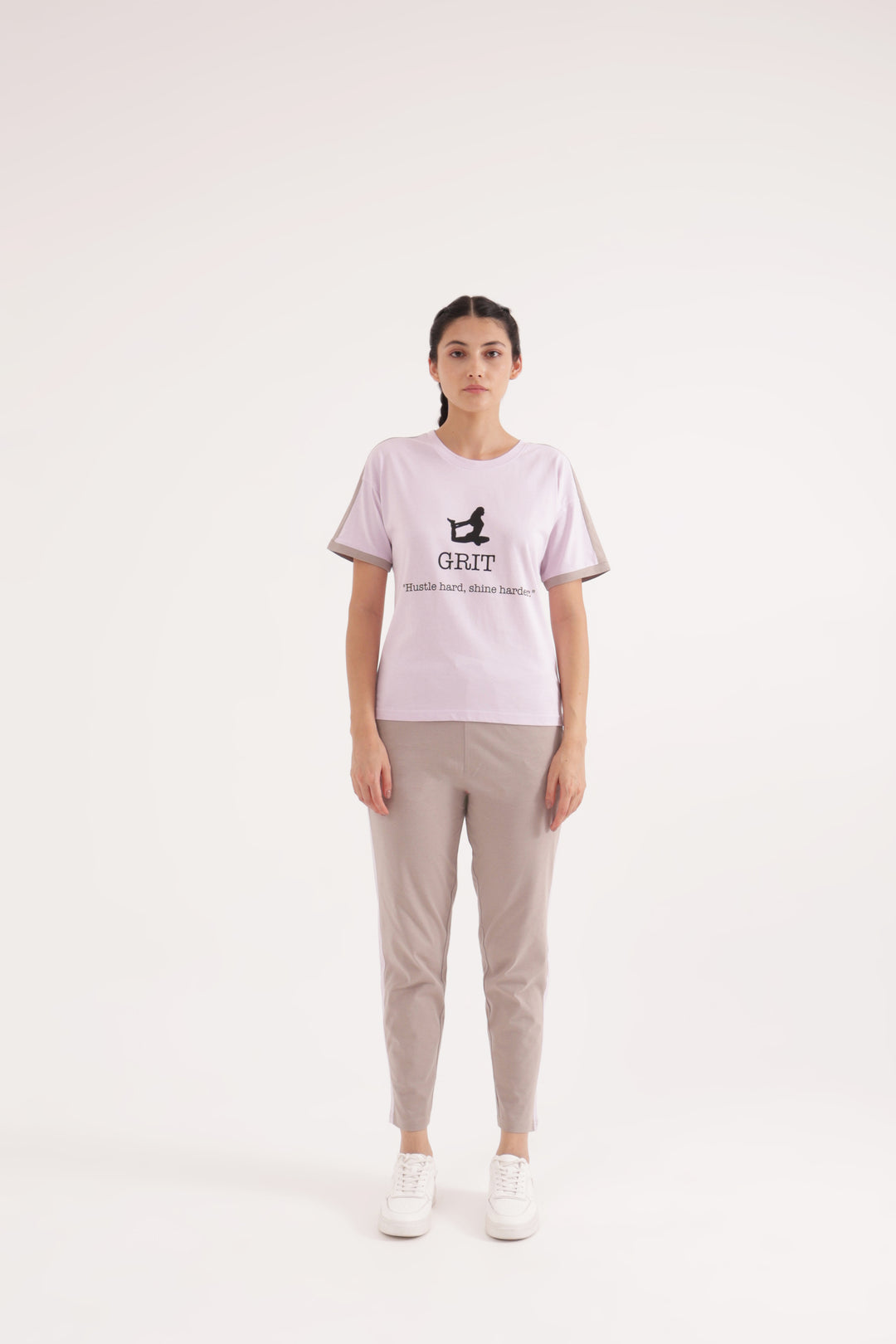 Slumber Jill Active Comfort Lavender Cotton Jersey Coord Set