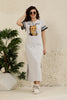 Snooze Style Comfort Dress White melange