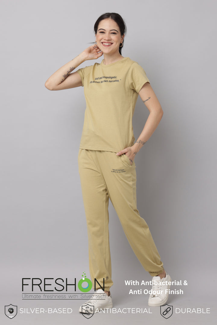 Silver Fern T Shirt and Pants Set Womens