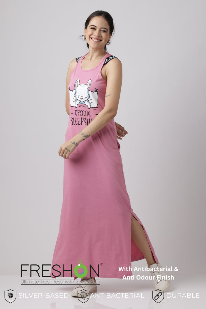 Cashmere Rose Sporty Luxe loungewear dress For Women