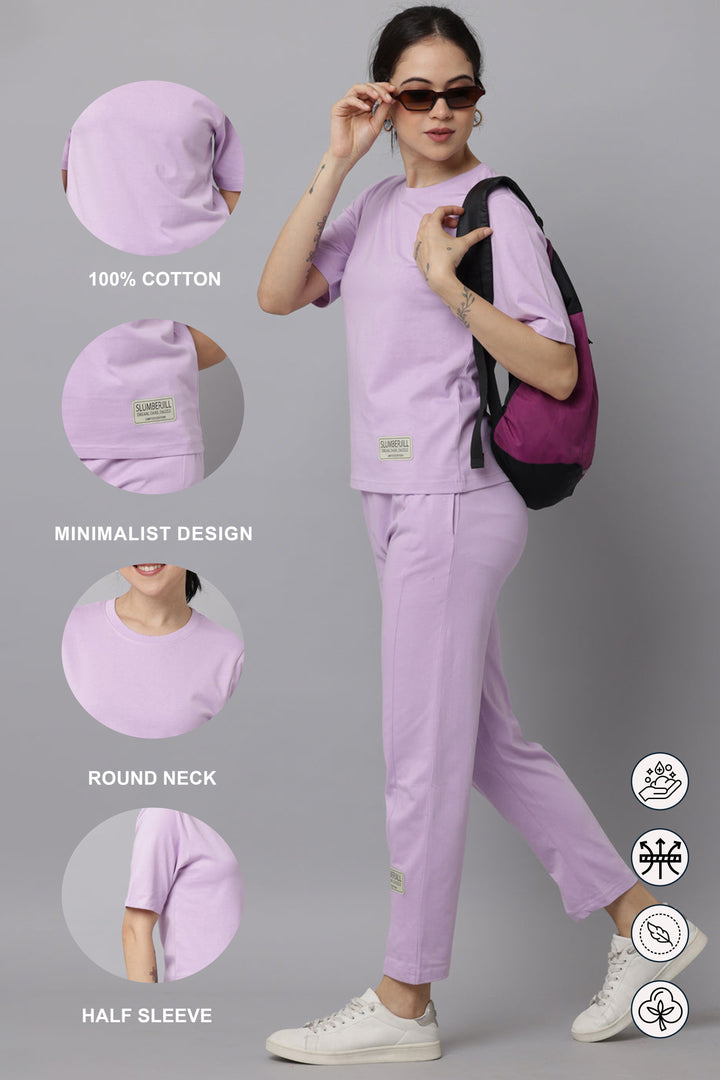 Slumber Jill Premium Orchid Bloom Coords Set With Freshon Finish