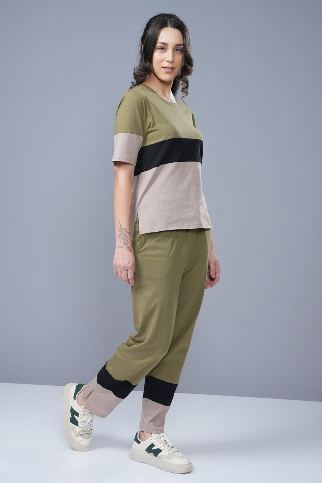 Leisure Luxe Co Ord Set Women Cotton