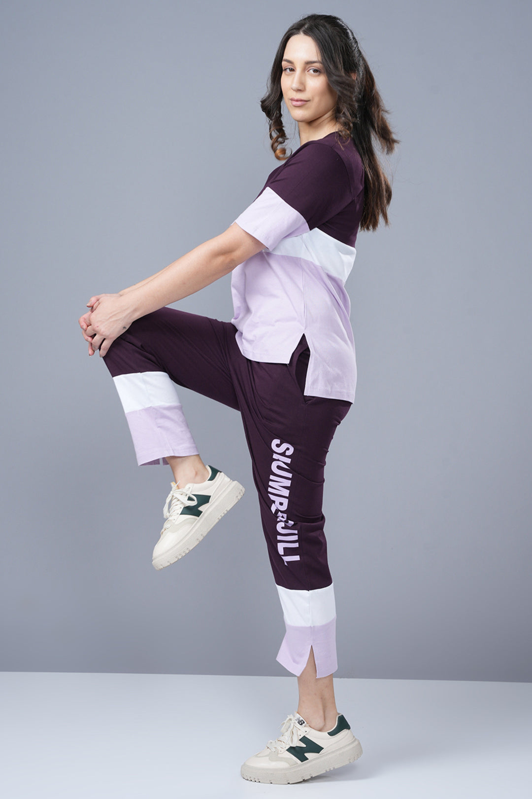 Color Spree T Shirt and Pant Set for Women