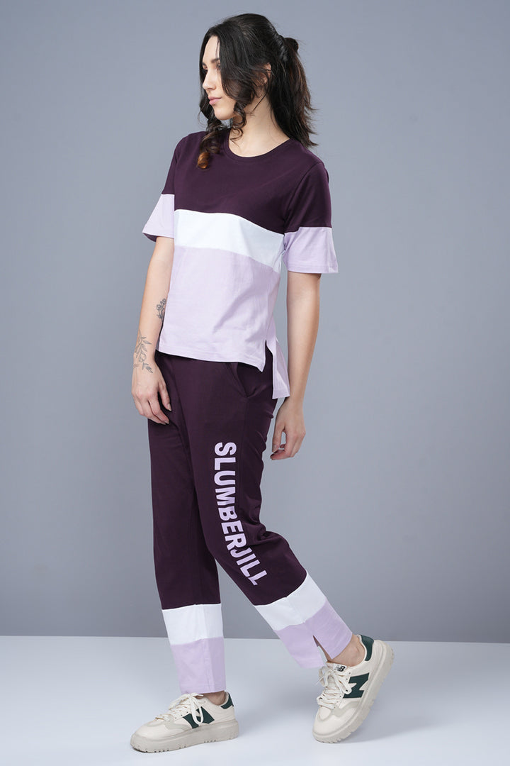 Color Spree T Shirt and Pant Set for Women