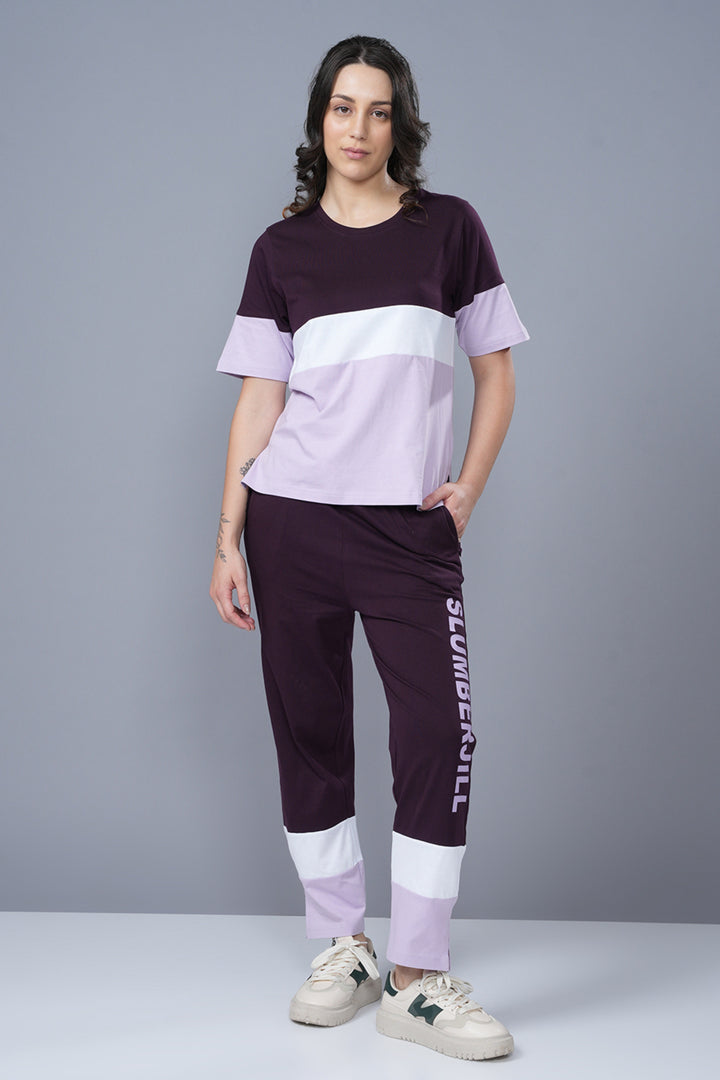Color Spree T Shirt and Pant Set for Women