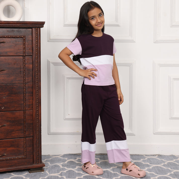 MULBERRY MAGIC, SLUMBER EVERYDAY  KIDS COTTON COORD SET