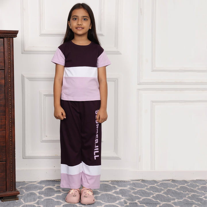 MULBERRY MAGIC, SLUMBER EVERYDAY  KIDS COTTON COORD SET
