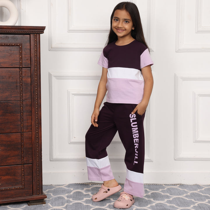 MULBERRY MAGIC, SLUMBER EVERYDAY  KIDS COTTON COORD SET