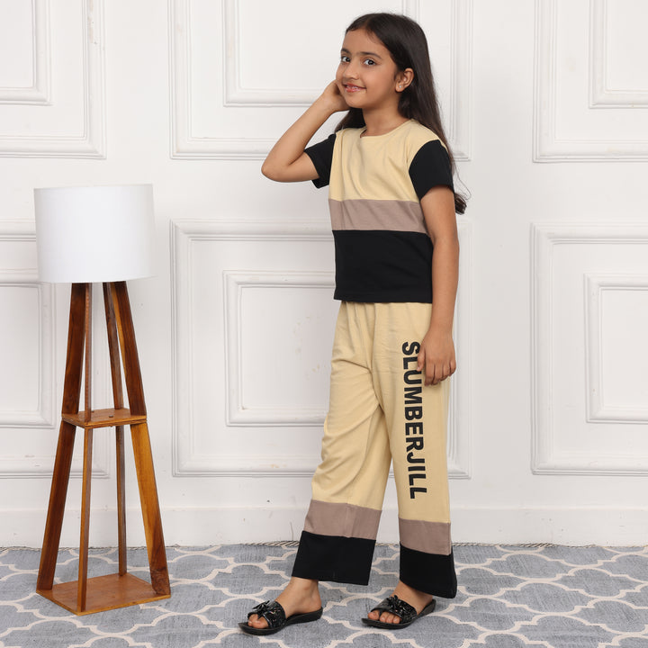 BUMBLEBEE DREAMS,SLUMBER EVERYDAY  KIDS COTTON COORD SET