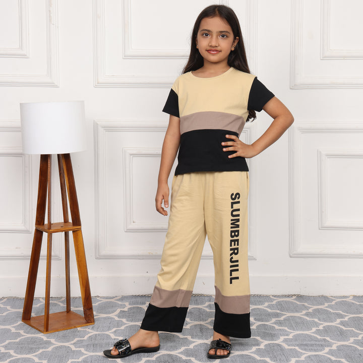 BUMBLEBEE DREAMS,SLUMBER EVERYDAY  KIDS COTTON COORD SET