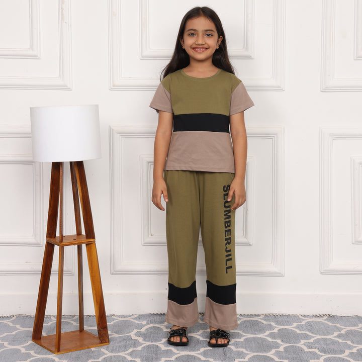 MOSSY MEADOWS, SLUMBER EVERYDAY  KIDS COTTON COORD SET