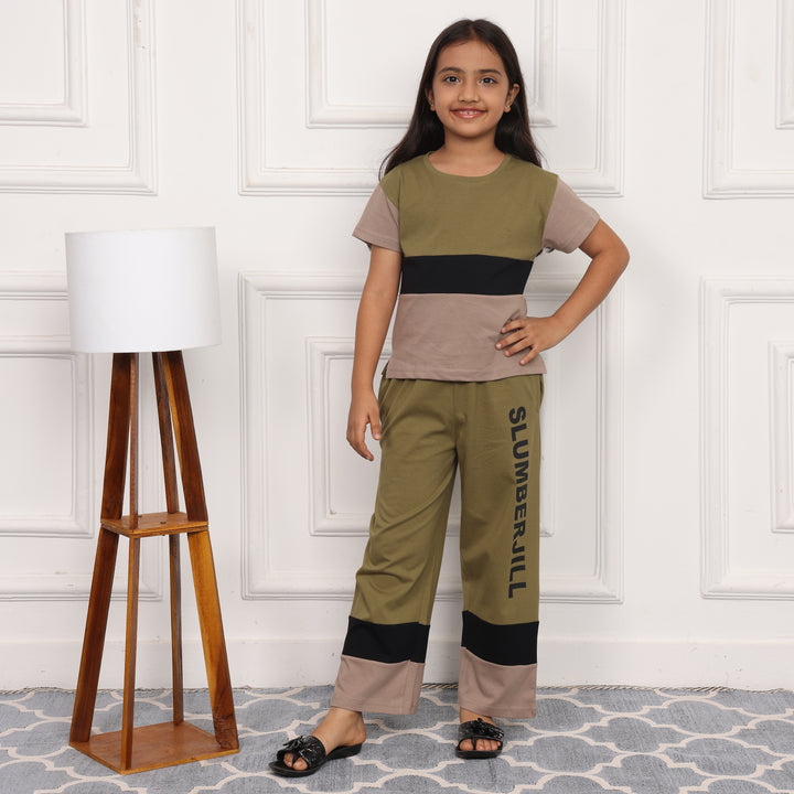 MOSSY MEADOWS, SLUMBER EVERYDAY  KIDS COTTON COORD SET