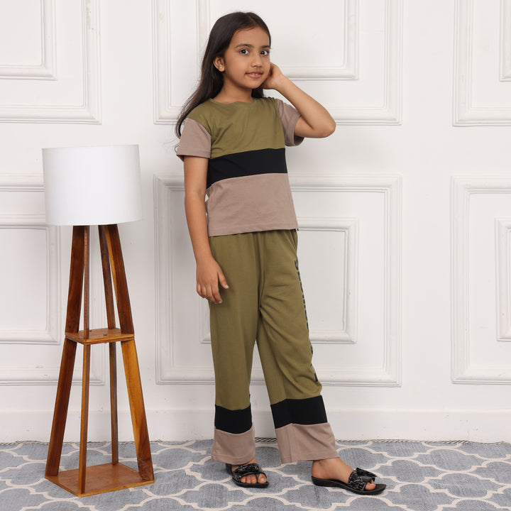 MOSSY MEADOWS, SLUMBER EVERYDAY  KIDS COTTON COORD SET