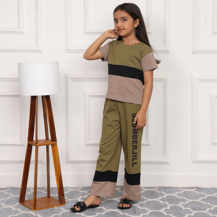 MOSSY MEADOWS, SLUMBER EVERYDAY  KIDS COTTON COORD SET