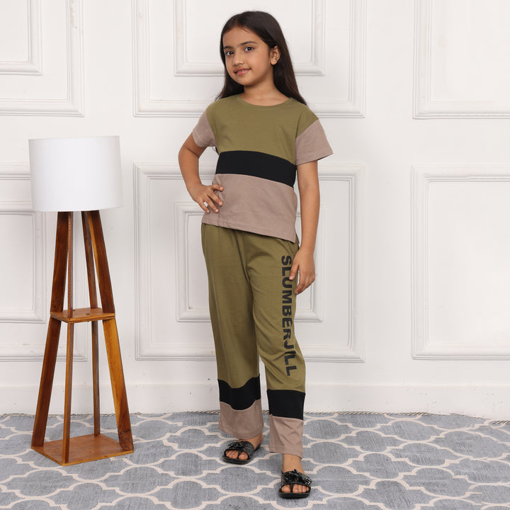 MOSSY MEADOWS, SLUMBER EVERYDAY  KIDS COTTON COORD SET