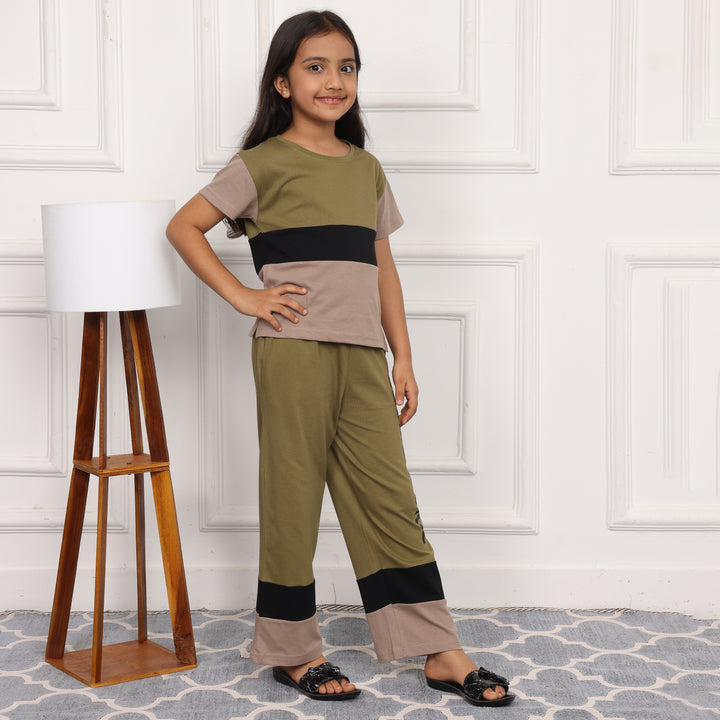 MOSSY MEADOWS, SLUMBER EVERYDAY  KIDS COTTON COORD SET