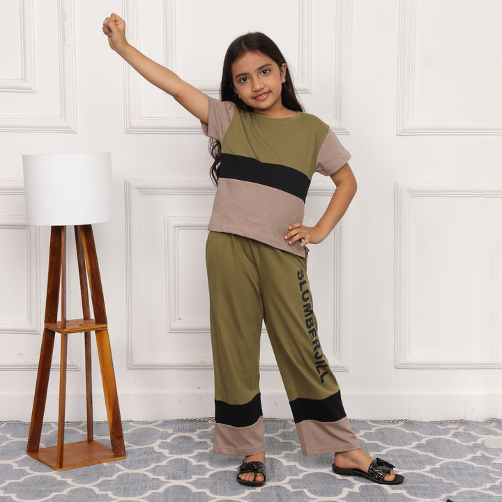 MOSSY MEADOWS, SLUMBER EVERYDAY  KIDS COTTON COORD SET