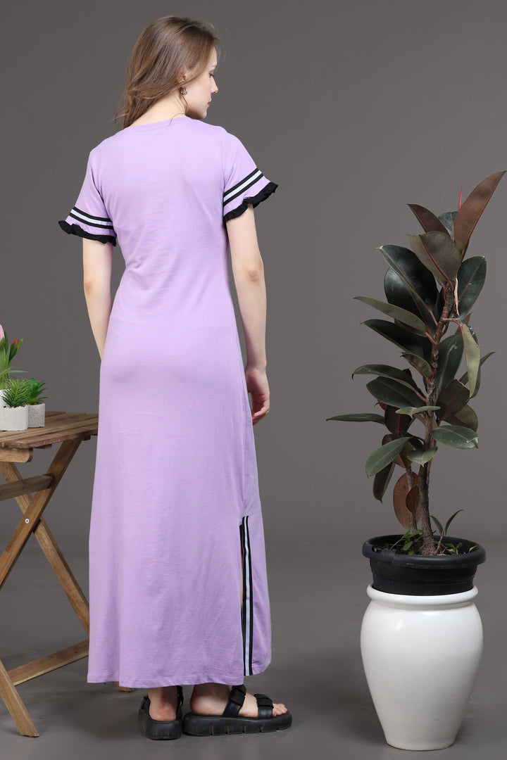 Snooze Style Comfort lavender long nighty dress