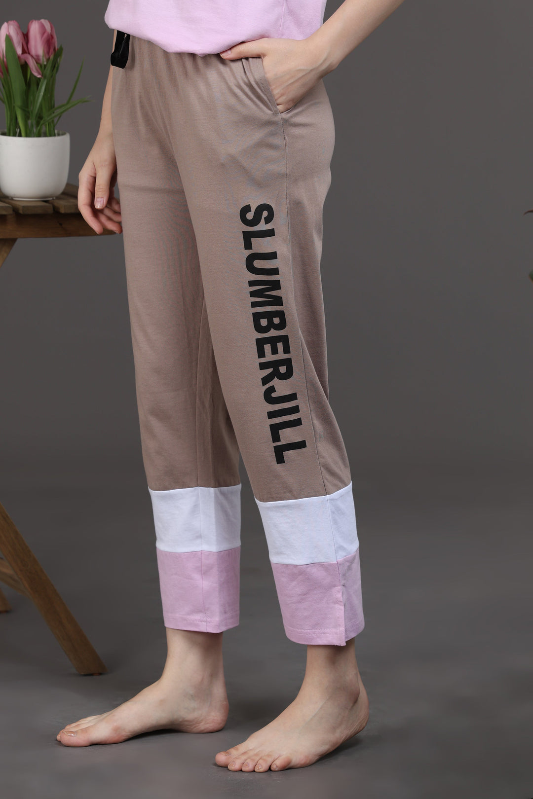 Amber Glow Lounge Cotton Co Ord Set for Women