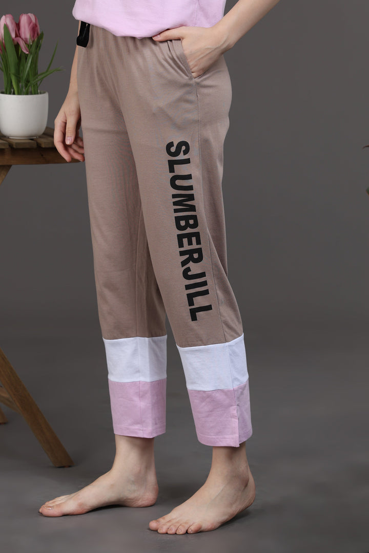 Amber Glow Lounge Cotton Co Ord Set for Women