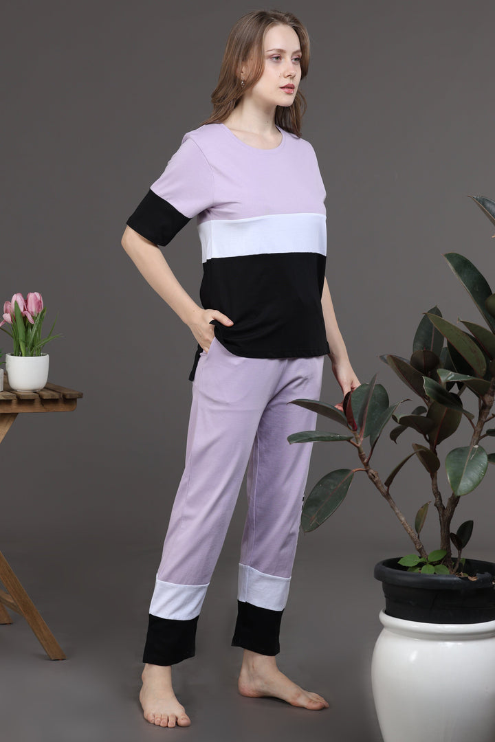 Breeze Lilac Co Ord Set for Women