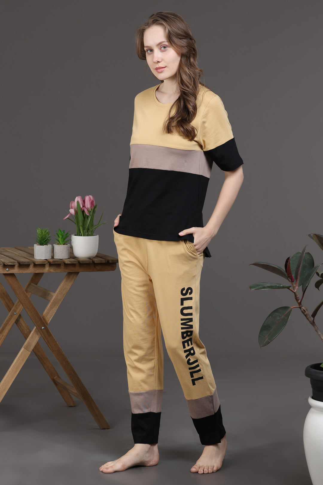 Silver Symphony Lounge Co-ord Set for Ladies