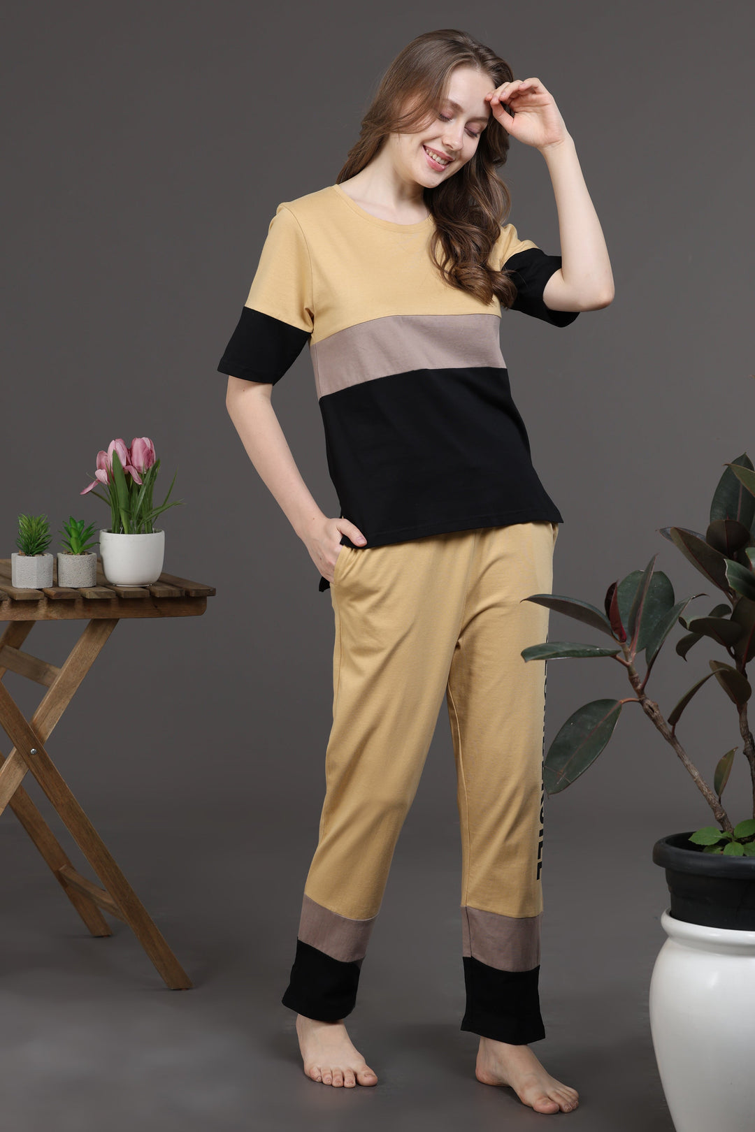 Silver Symphony Lounge Co-ord Set for Ladies