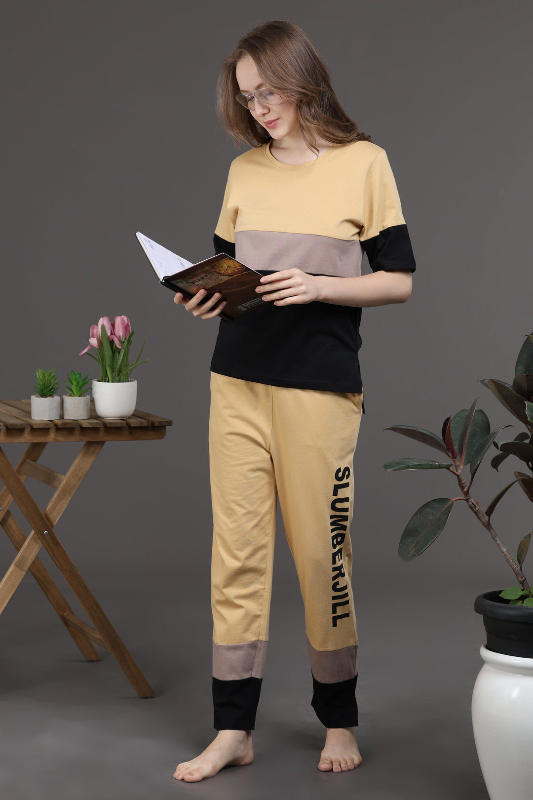 Silver Symphony Lounge Co-ord Set for Ladies