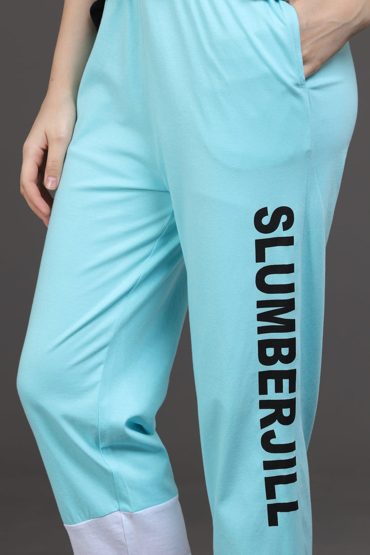 Aqua Cascade Lounge Co Ord Set for Women