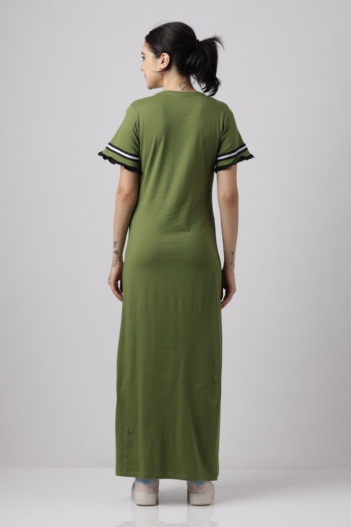 Snooze Style Comfort Dress Cedar Green