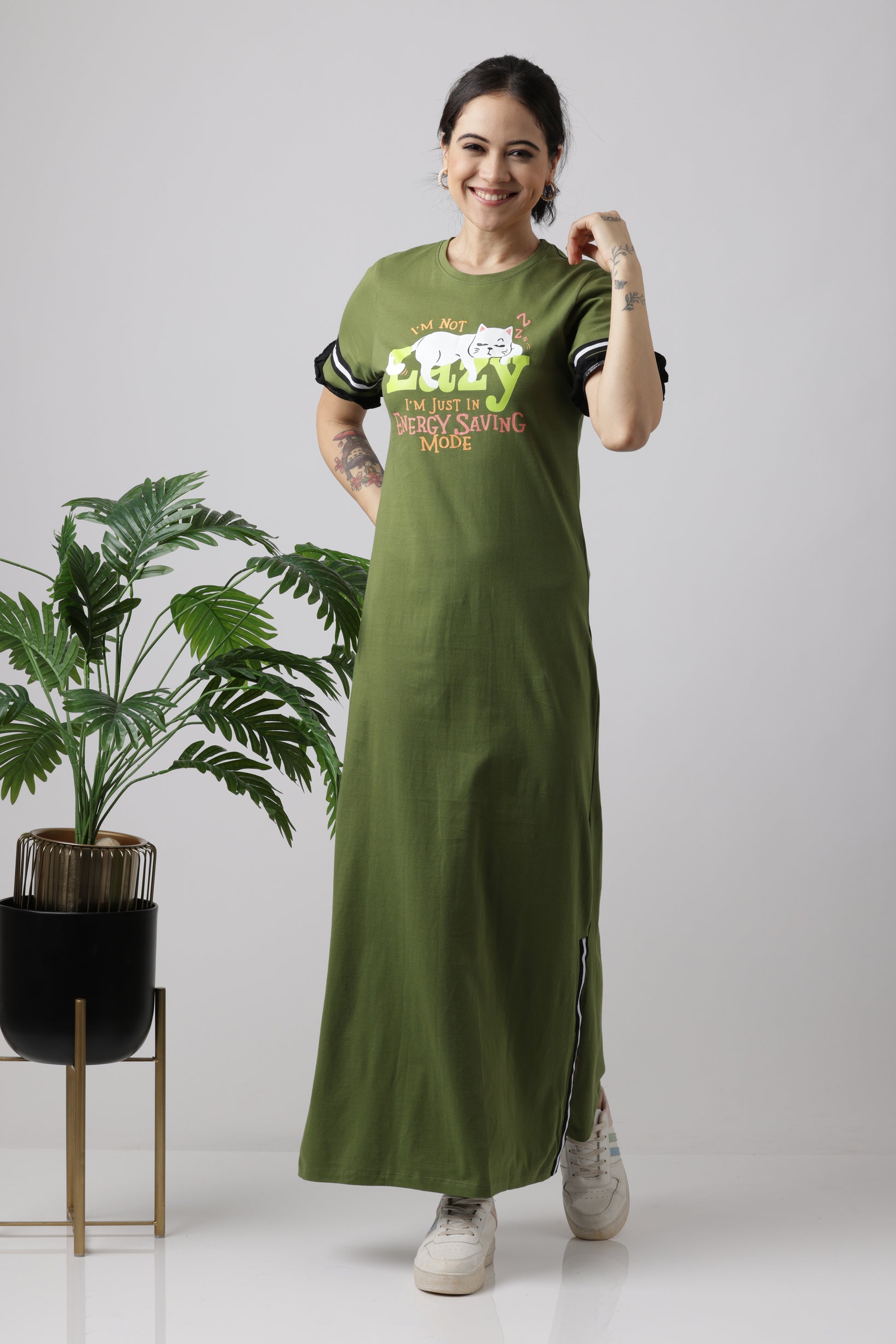Cedar Green Snooze cotton night dress for women