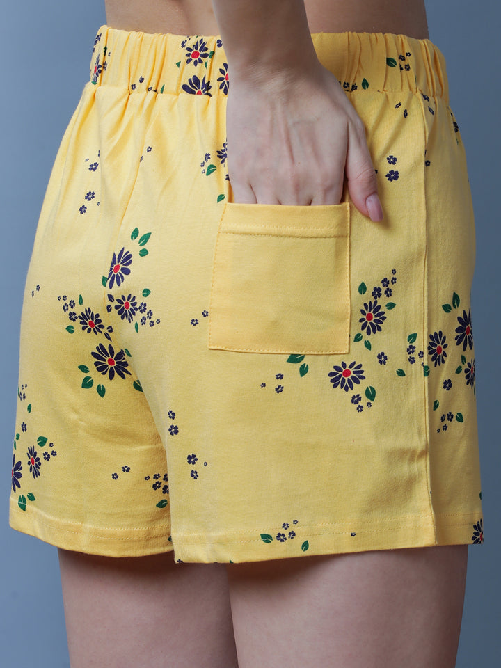 Floral Printed Pure Cotton Night Suit