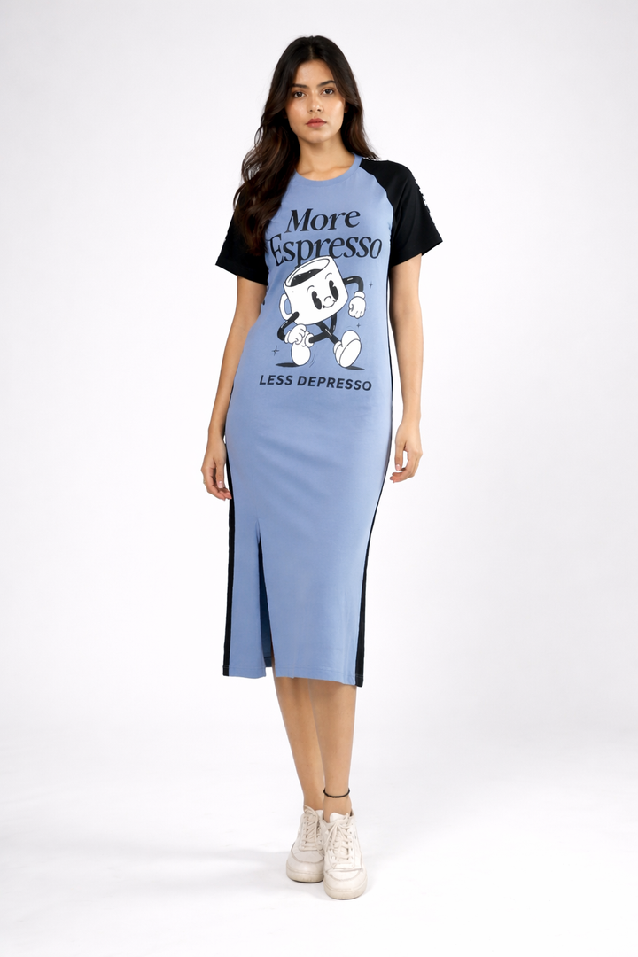 More Expresso Mid Length Lounge Dress