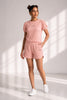 Coral Cloud  Waffle Knit Walk & Snooze Set