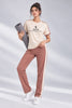 Slumber Jill Active Comfort Mocha Mousse Cotton Jersey Coord Set