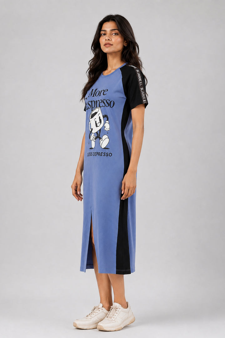 More Expresso Mid Length Lounge Dress