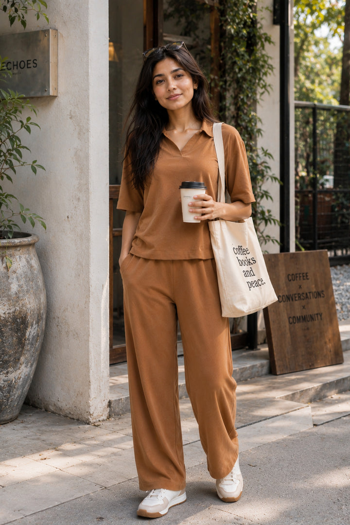 Mocha Mousse Effortless Grace Co-ord