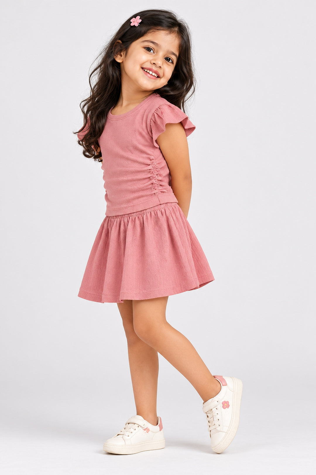 Top & Flared Skirt Set