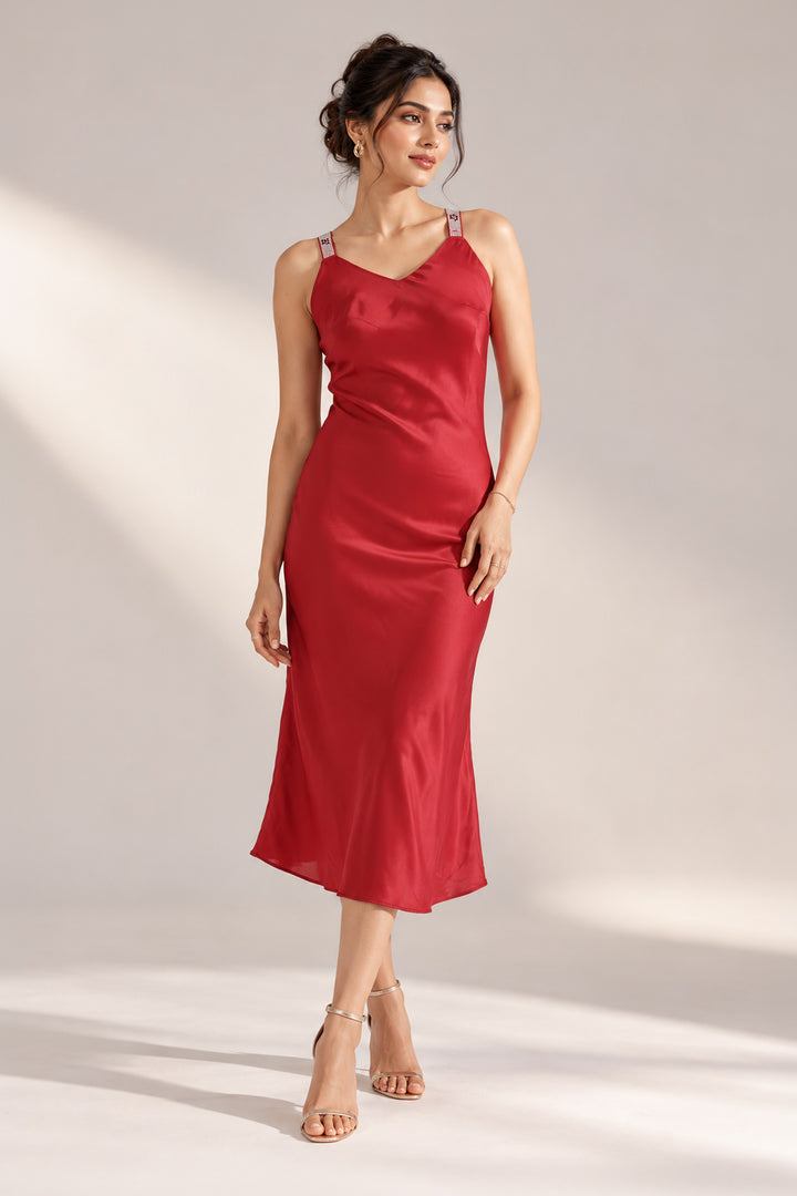 Scarlet Radiance Sleep Dress