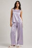Lilac Haze Bloom Sleeveless  PJ Set With Pocket