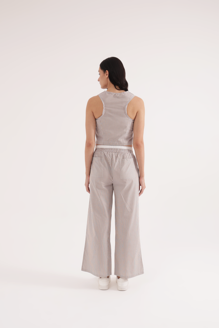 Latte Escape Jetset Stripe Co-ord Set